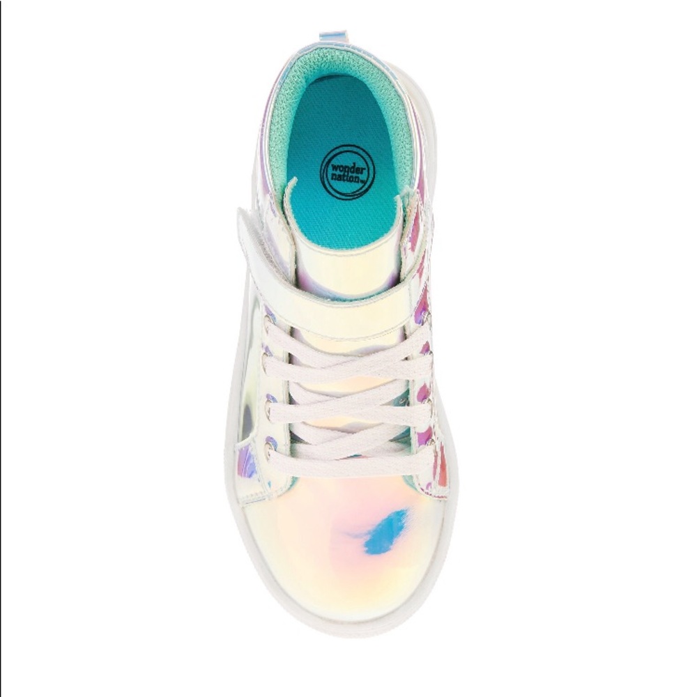 Brand new never worn Iridescent waterproof sneaker